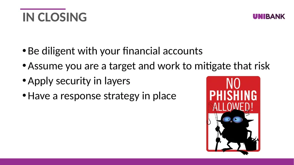 Security Best Practices and Fraud Trends – - slide 32 of 33