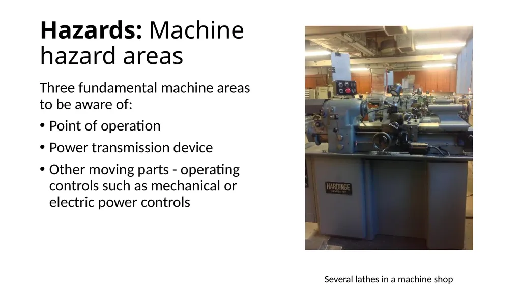 Introduction to Lathe Safety This material was - slide 8 of 22
