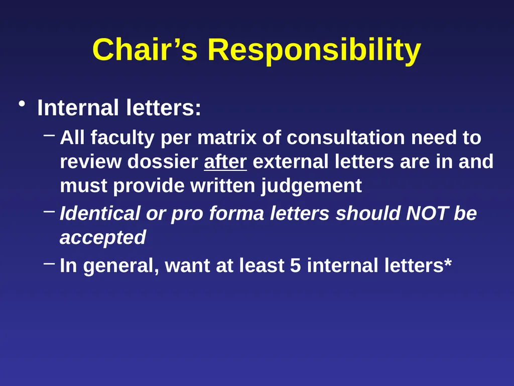 Leading Faculty Through the Promotion &/or Tenure - slide 20 of 27