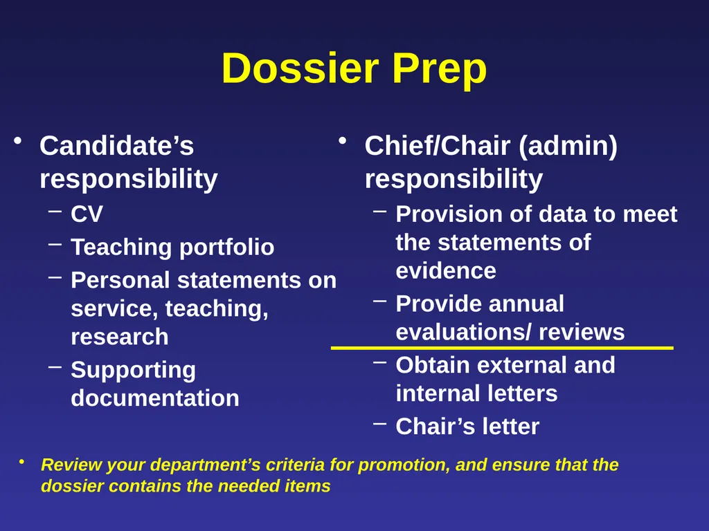 Leading Faculty Through the Promotion &/or Tenure - slide 12 of 27