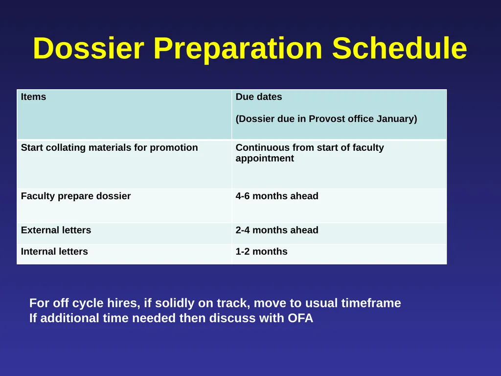 Leading Faculty Through the Promotion &/or Tenure - slide 23 of 27