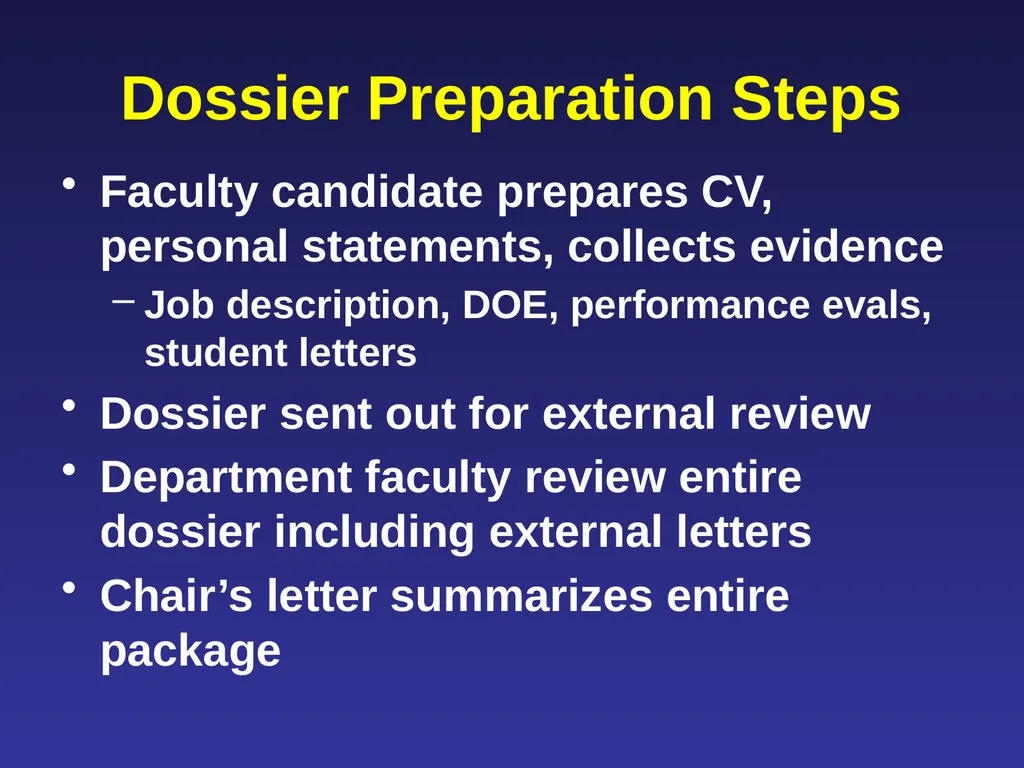 Leading Faculty Through the Promotion &/or Tenure - slide 13 of 27