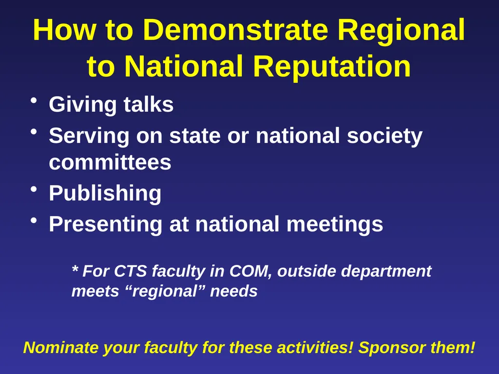 Leading Faculty Through the Promotion &/or Tenure - slide 8 of 27