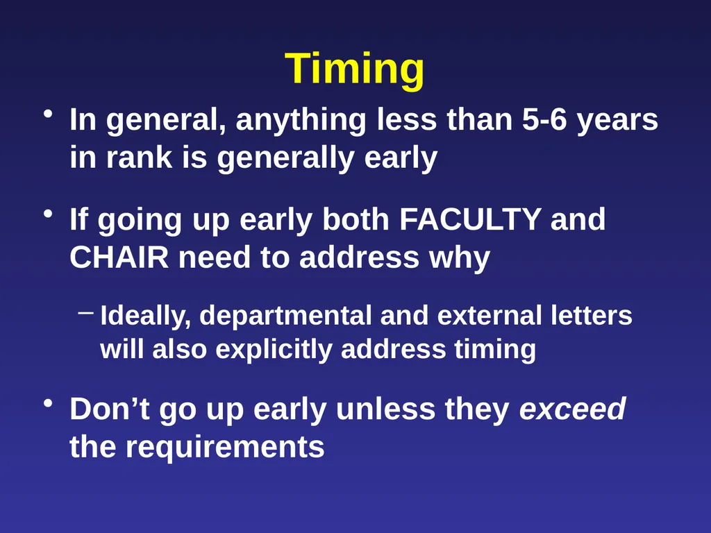 Leading Faculty Through the Promotion &/or Tenure - slide 9 of 27