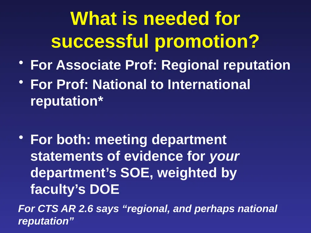 Leading Faculty Through the Promotion &/or Tenure - slide 6 of 27