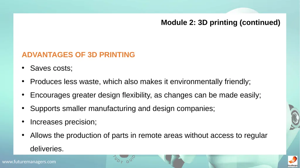 Robotics Fundamentals NCV2 www.futuremanagers.com - slide 14 of 43