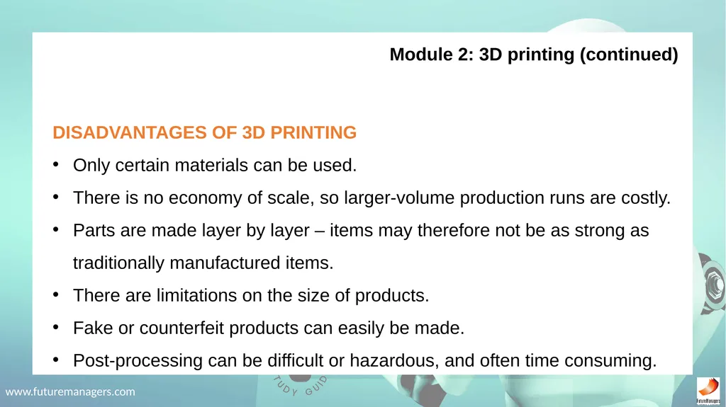 Robotics Fundamentals NCV2 www.futuremanagers.com - slide 15 of 43