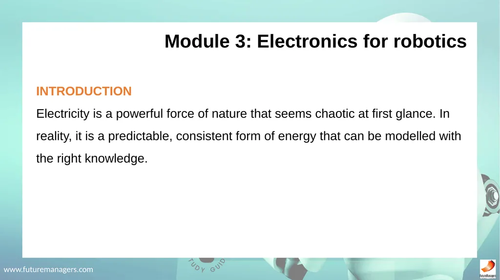 Robotics Fundamentals NCV2 www.futuremanagers.com - slide 24 of 43