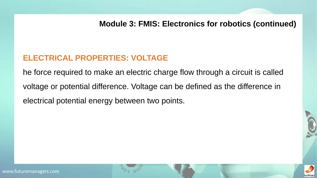 Robotics Fundamentals NCV2 www.futuremanagers.com - slide 27 of 43