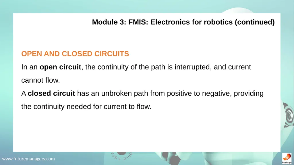 Robotics Fundamentals NCV2 www.futuremanagers.com - slide 32 of 43