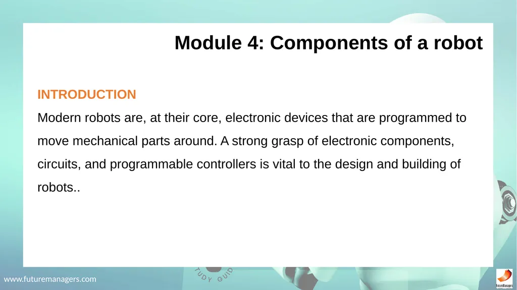 Robotics Fundamentals NCV2 www.futuremanagers.com - slide 33 of 43