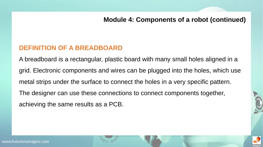 Robotics Fundamentals NCV2 www.futuremanagers.com - slide 36 of 43