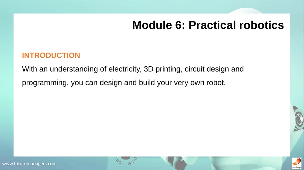 Robotics Fundamentals NCV2 www.futuremanagers.com - slide 41 of 43