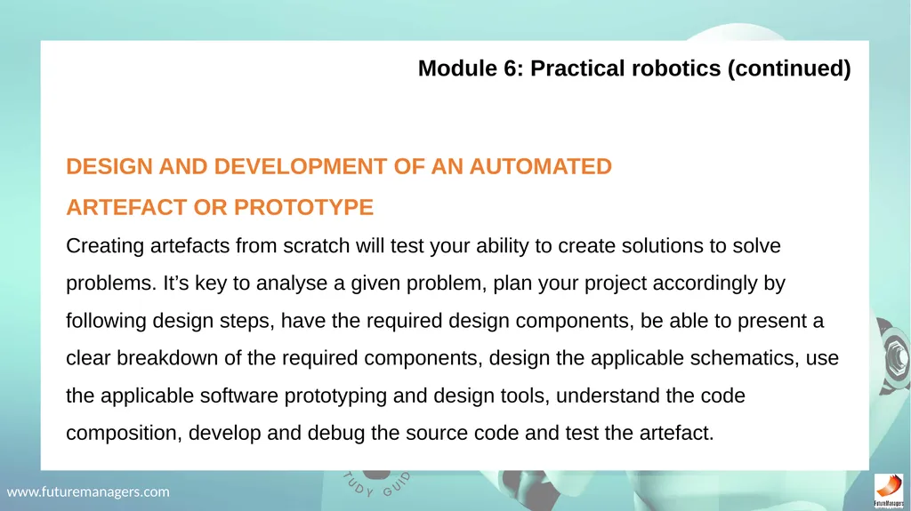 Robotics Fundamentals NCV2 www.futuremanagers.com - slide 43 of 43