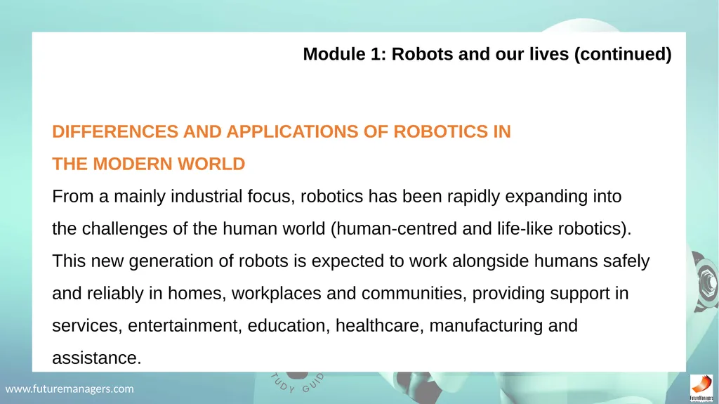 Robotics Fundamentals NCV2 www.futuremanagers.com - slide 7 of 43