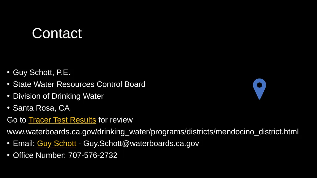 Cement Hill Water Treatment Plant CA4810005 Tracer - slide 29 of 29