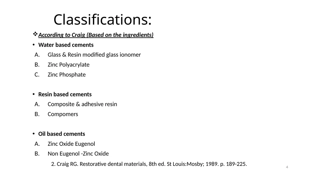 DENTAL CEMENTS SECOND YEAR BDS LECTURE By: Dr. - slide 4 of 6