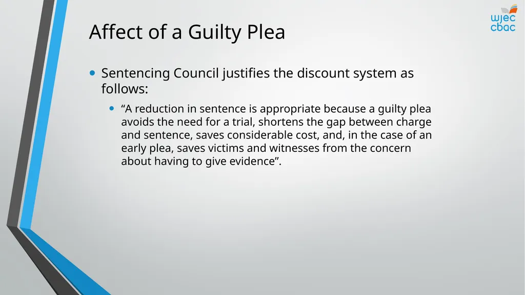 The Criminal Process Principles of sentencing - slide 14 of 25