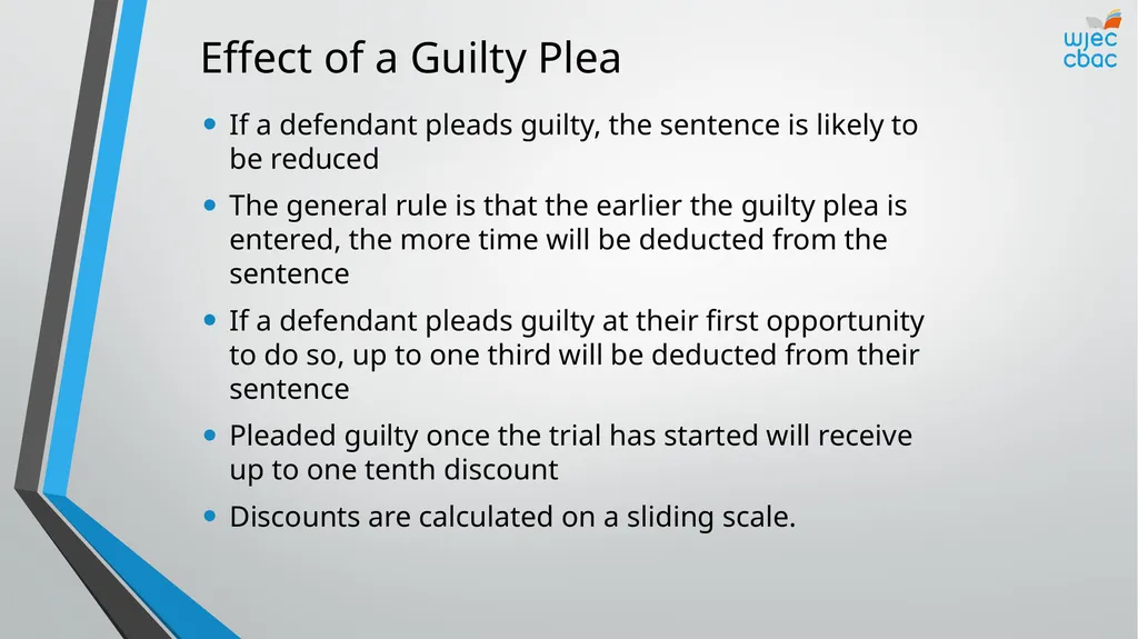 The Criminal Process Principles of sentencing - slide 12 of 25