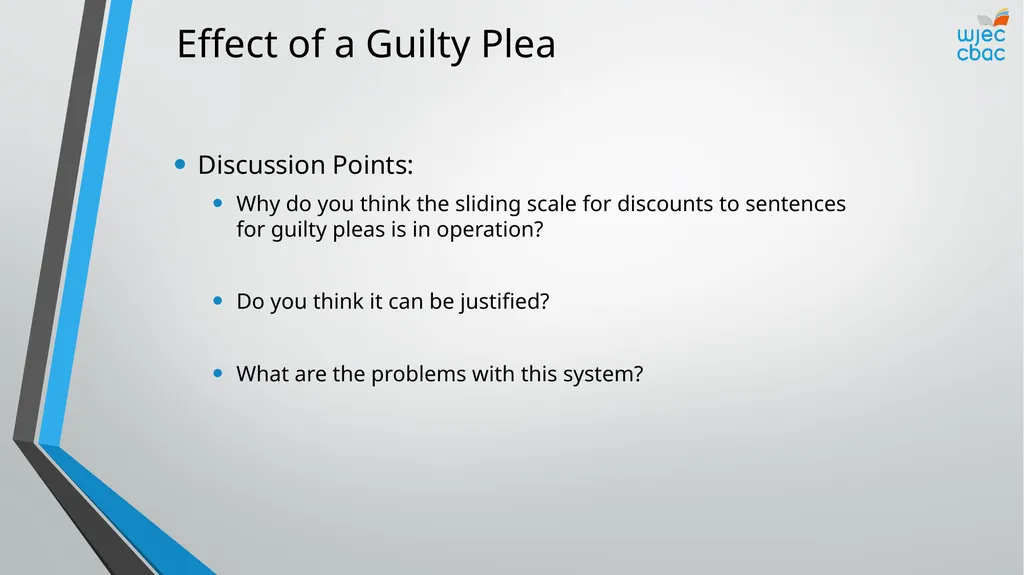 The Criminal Process Principles of sentencing - slide 13 of 25