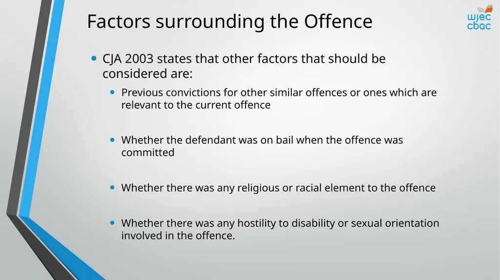 The Criminal Process Principles of sentencing - slide 10 of 25