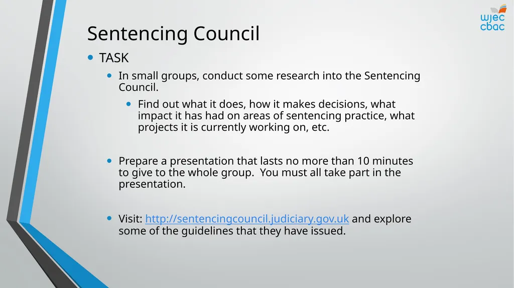 The Criminal Process Principles of sentencing - slide 18 of 25