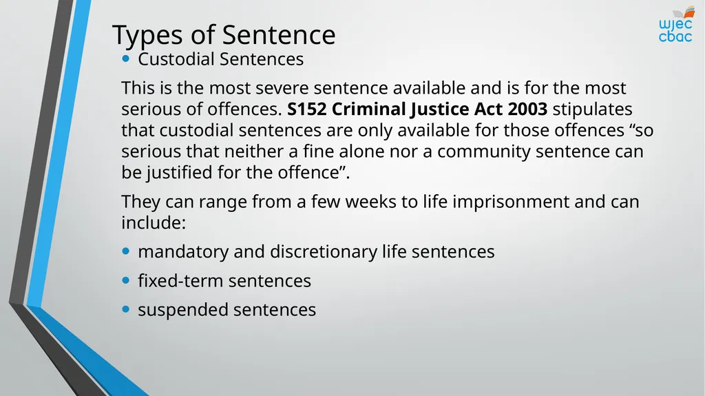 The Criminal Process Principles of sentencing - slide 25 of 25
