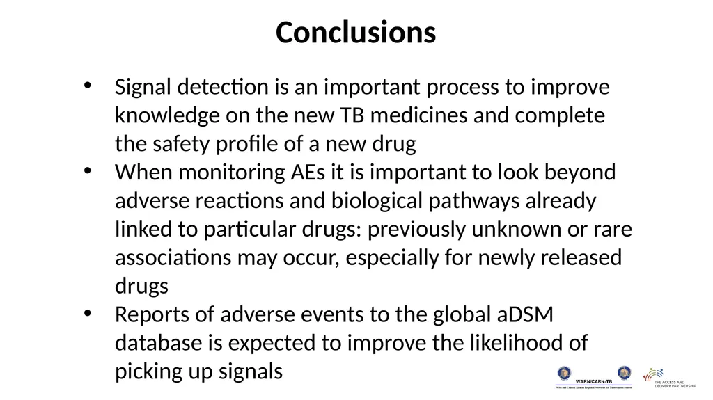 Training package on active tuberculosis drug - slide 14 of 15