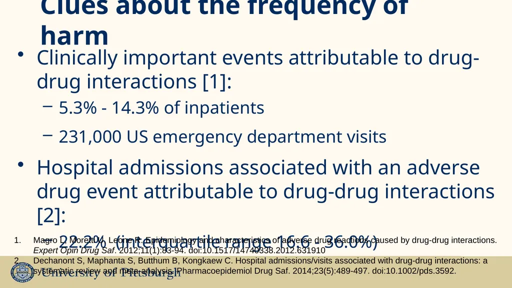Drug-drug Interactions - opportunities for - slide 3 of 21