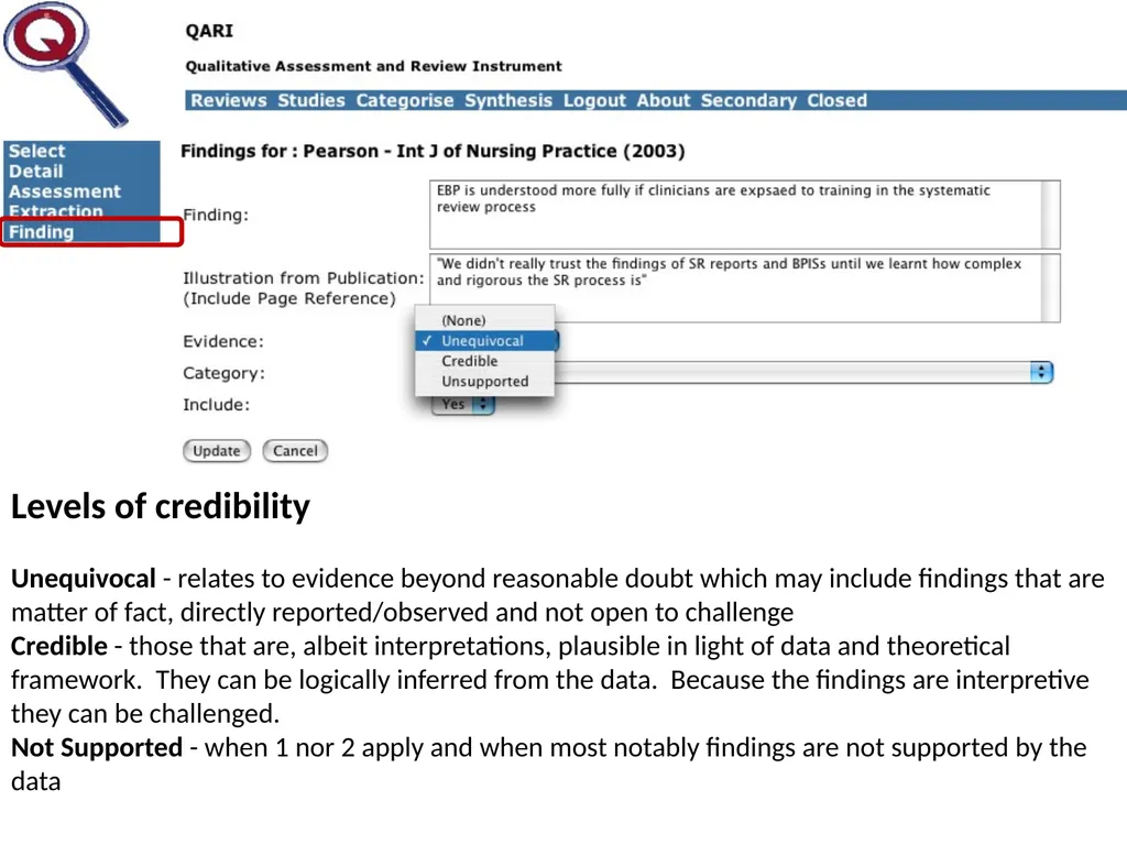 A worked example of META-AGGREGATION Its history - slide 23 of 33
