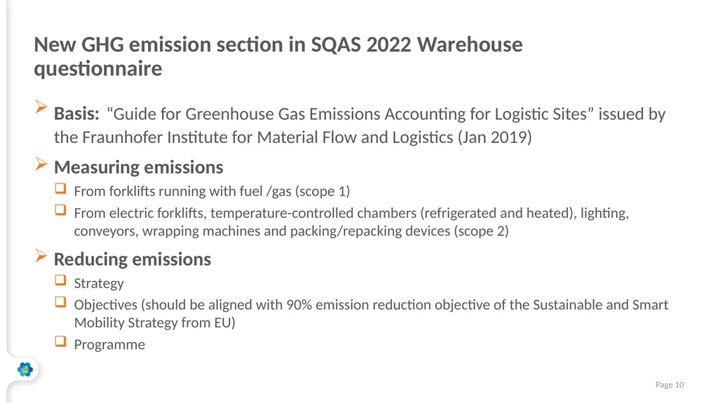 SQAS 2022 ECTA Workshop 7 October 2021 The - slide 10 of 14