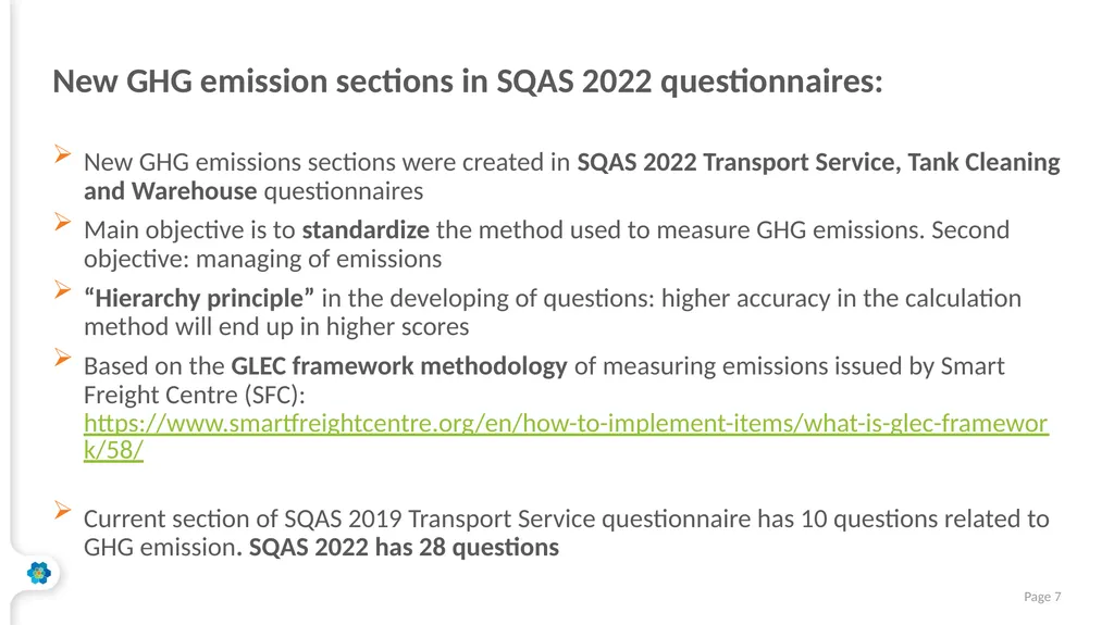 SQAS 2022 ECTA Workshop 7 October 2021 The - slide 7 of 14