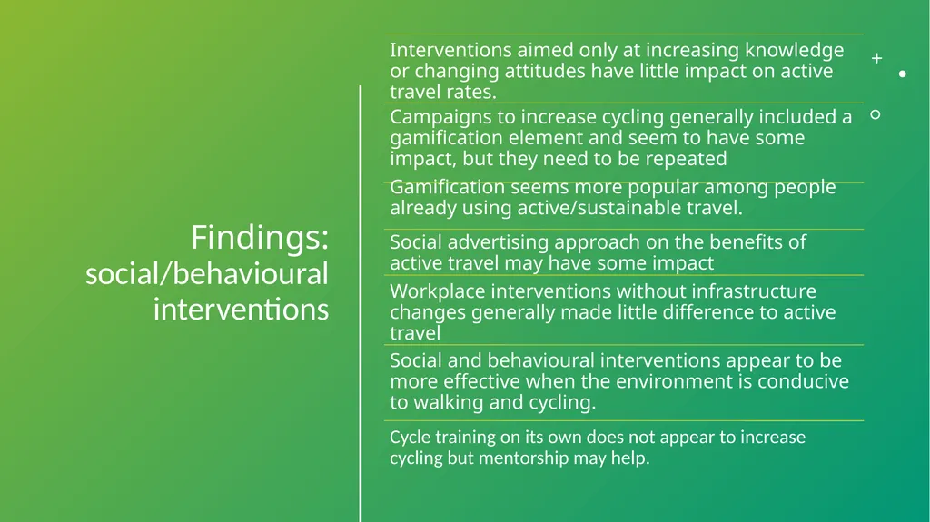 What interventions are effective in increasing - slide 8 of 12