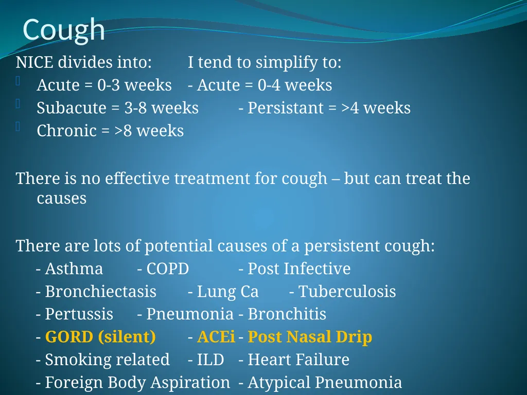 Respiratory Medicine in General Practice Dr Andrew - slide 135 of 140