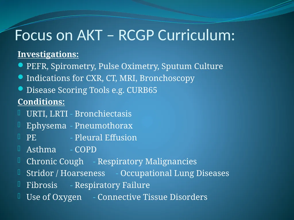 Respiratory Medicine in General Practice Dr Andrew - slide 2 of 140