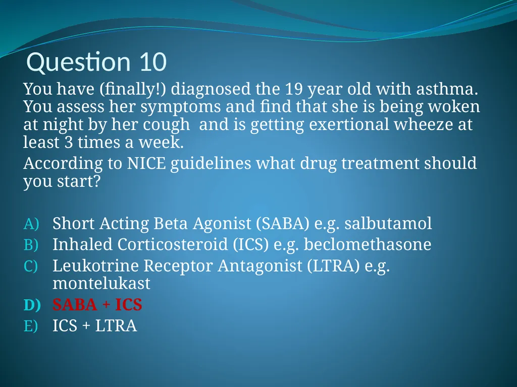 Respiratory Medicine in General Practice Dr Andrew - slide 66 of 140