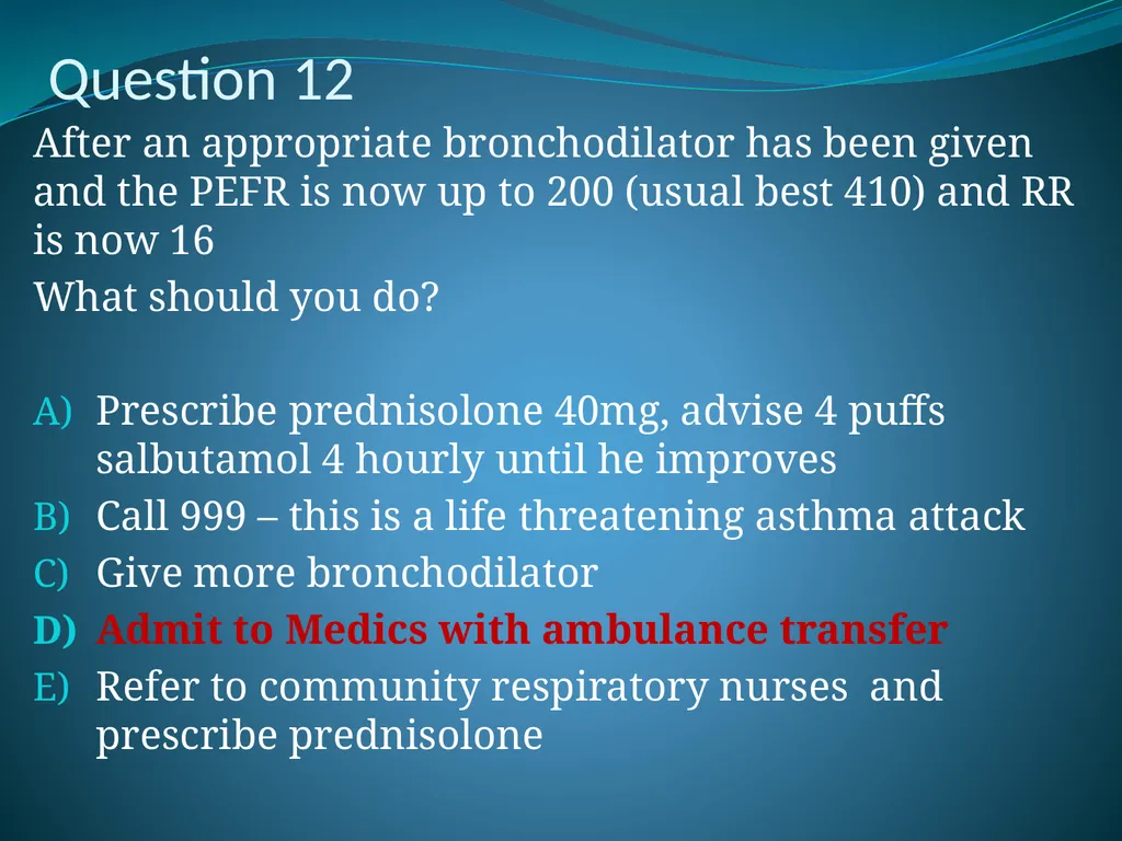 Respiratory Medicine in General Practice Dr Andrew - slide 81 of 140