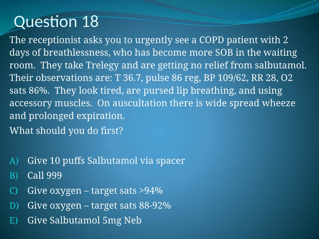 Respiratory Medicine in General Practice Dr Andrew - slide 121 of 140