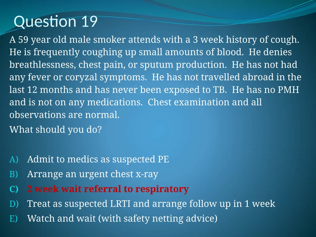 Respiratory Medicine in General Practice Dr Andrew - slide 129 of 140