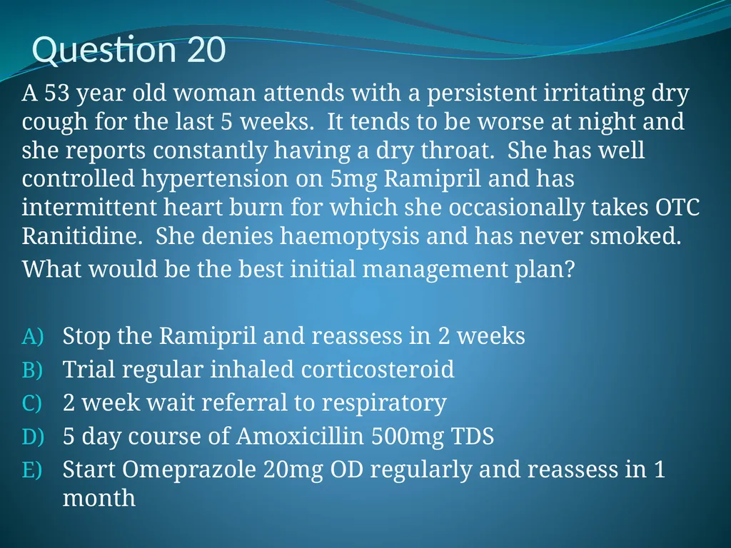 Respiratory Medicine in General Practice Dr Andrew - slide 132 of 140