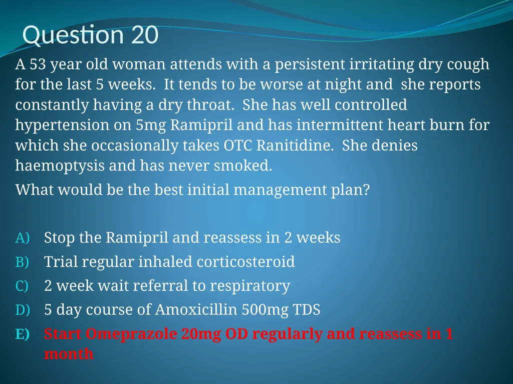 Respiratory Medicine in General Practice Dr Andrew - slide 133 of 140