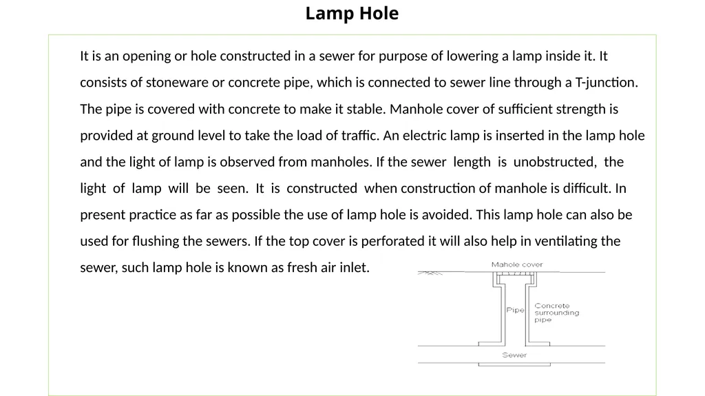 Sewer Appurtenances In a sewerage system along - slide 6 of 11