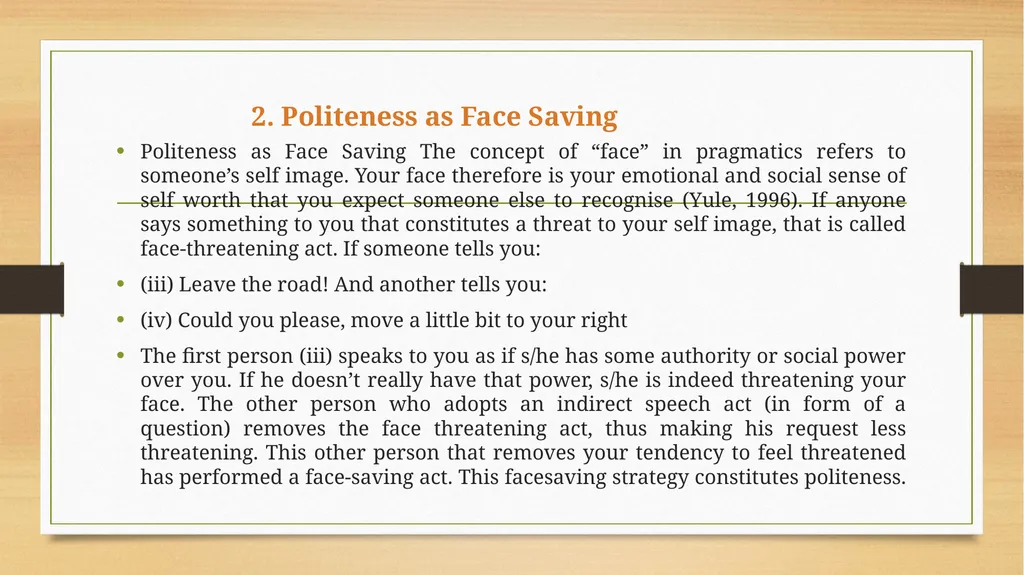 Politeness Principle INTRODCTION In our study of - slide 5 of 10