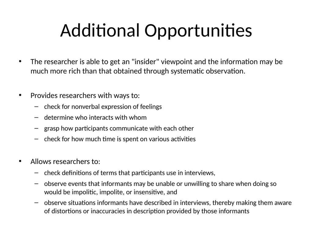 Deception’s Second Cousin: Participant Observation - slide 12 of 19