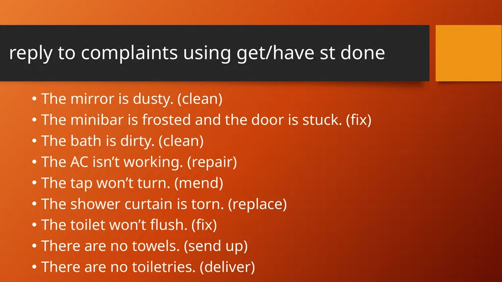 COMPLAINTS UNIT 12 customer satisfaction/ - slide 19 of 19