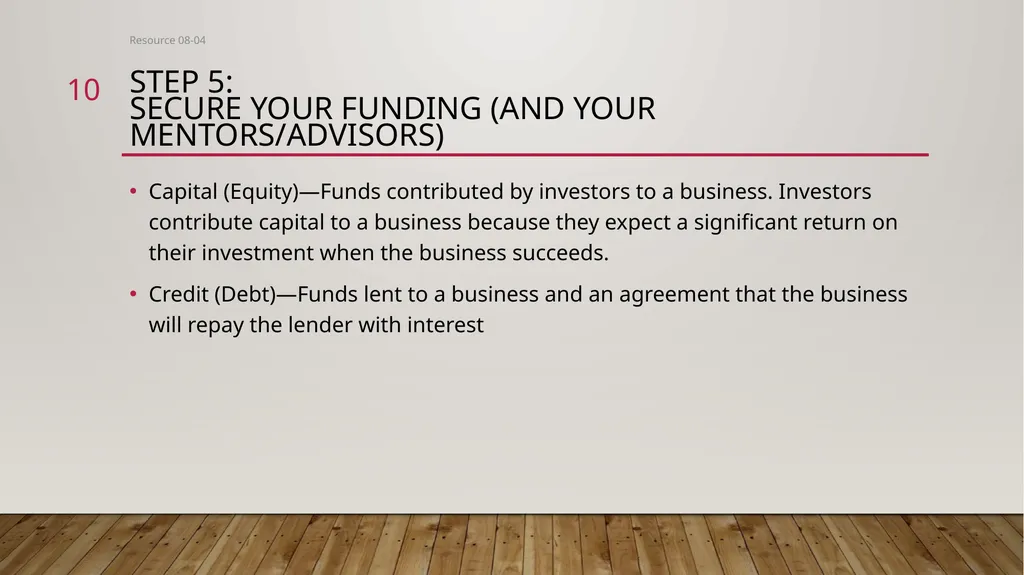 Entrepreneurial Steps to Launch a Small business - slide 10 of 19