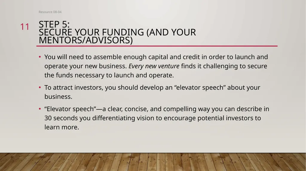Entrepreneurial Steps to Launch a Small business - slide 11 of 19