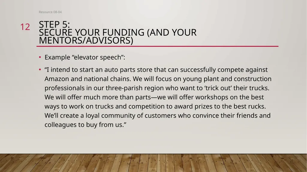 Entrepreneurial Steps to Launch a Small business - slide 12 of 19