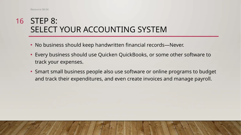 Entrepreneurial Steps to Launch a Small business - slide 16 of 19
