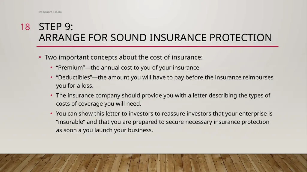 Entrepreneurial Steps to Launch a Small business - slide 18 of 19